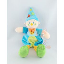  clown lutin orange bleu vert jaune rouge etoile bonnet 