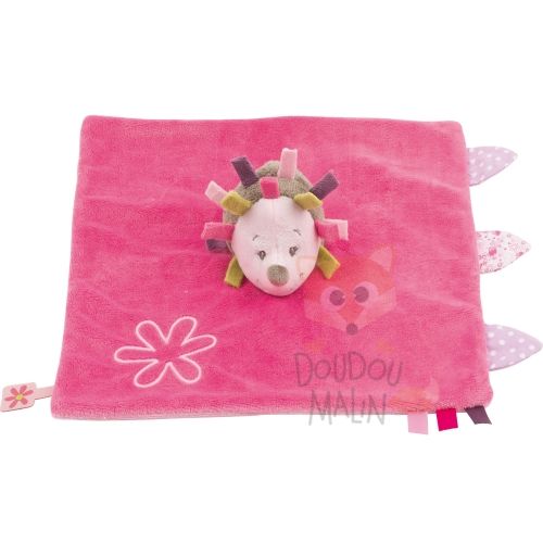 Nattou Manon Alizee Baby Comforter Hedgehog Pink