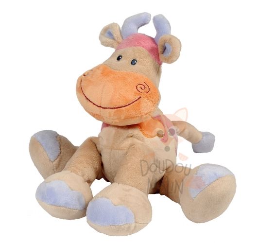  vache belle et bo violet orange rose beige 