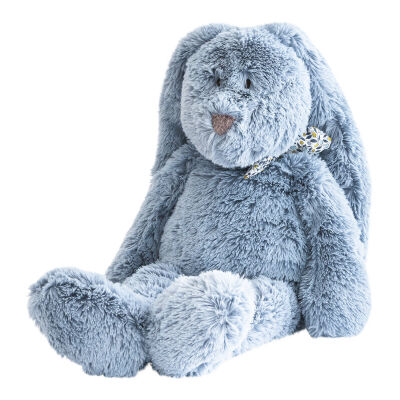  - flo lapin - peluche l bleu 40 cm 