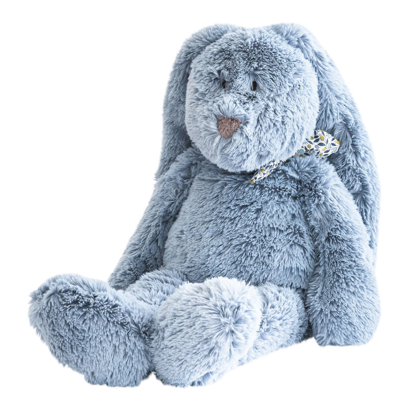  - flo lapin - peluche l bleu 40 cm 