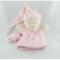  ours marionnette rose blanc beige etoile oiseau bonnet 