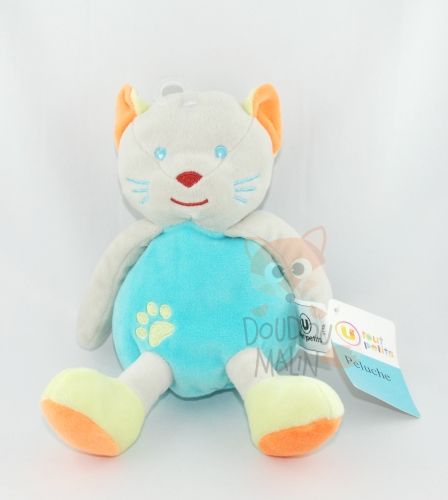  chat bleu orange vert gris 
