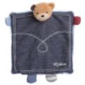  blue denim marionnette ours ourson trésor  bleu jean 