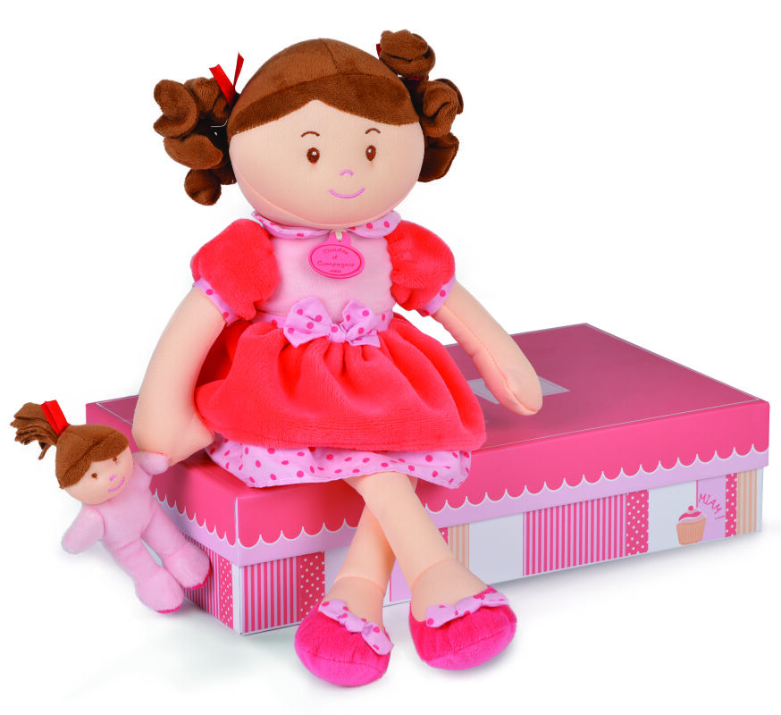  les demoiselles gourmandise poupée corail rose rouge 