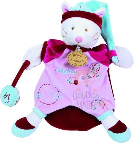 Doudou Et Compagnie Marionnette Animaliere Handpuppet Cat Pink Doudou Et Compagnie Marionnette Animaliere Handpuppet Cat Pink