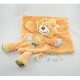  lion plat carré jaune orange bleu vert oiseau rond 