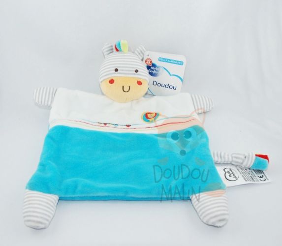  zèbre plat bleu blanc gris lion 