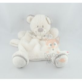  ours blanc gris echarpe  