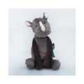 Les déglingos - les ptipotos - grobisou rhinocéros gris - peluche 30 cm 