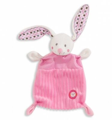  little hug lapin plat rose blanc oiseau 