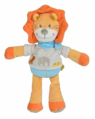  jungle lion gris orange bleu jaune éléphant bandana 