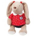  ocean club peluche lapin rouge bleu marron 