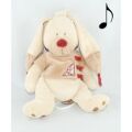  bastien lapin musical beige rouge 