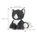  les amis chamallow chat peluche gris 25 cm 