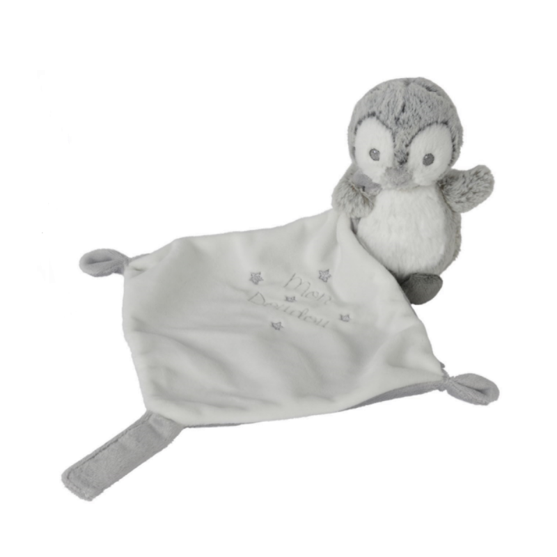 Maman Pingouin & Bébé Manteau 27cm Blanc