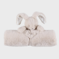  - bali et moka - couverture lapin beige blanc 50 x 50 cm 
