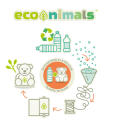  - econimals - peluche koala gris 100 % recyclé 24 cm 