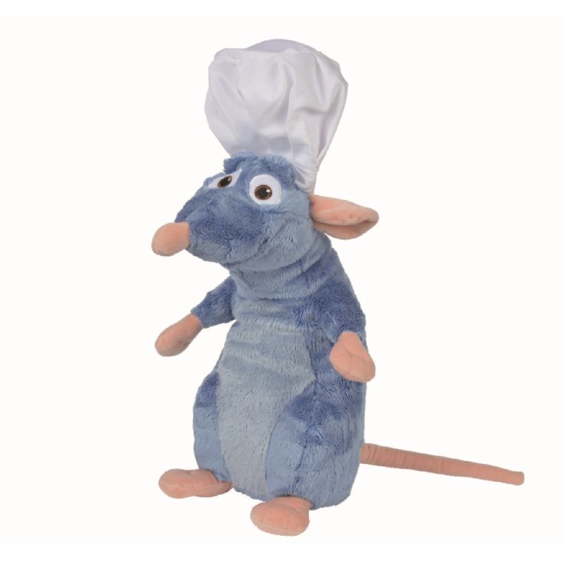 Ratatouille - Peluche Souris Remy avec Toque et Cuillère - 33cm - Qualité  Super Soft