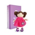  - demoiselle pretty - peluche poupée lollipop violet fleur 30 cm 