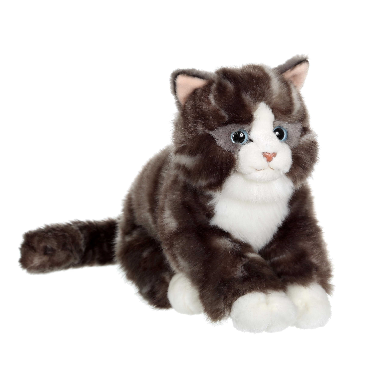 Peluche Chaton Tigré Roux 4 Pattes - Au Gardénia