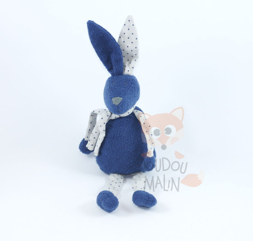 Doudou lapin mouchoir bleu lapin matelot - Doudou et compagnie