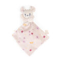  - carré douceur - souris rose jolie marguerite 17 cm 