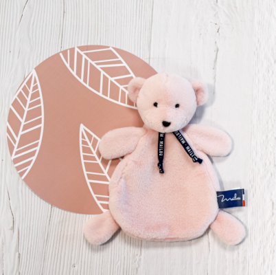  - ours dorlotin - rose 25 cm 