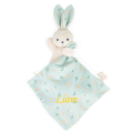  - carré douceur - lapin vert bouquet dagrumes 17 cm 