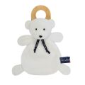  - ours dorlotin - blanc 25 cm 