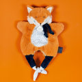  - les petits fûtés - marionnette renard orange 30 cm 