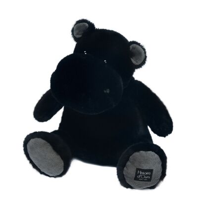  - peluche hippopotame noir 40 cm 