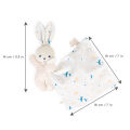  - carré douceur - lapin blanc délicat 17 cm 