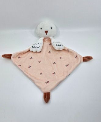  - cigogne oiseau blanc rose 25 cm 