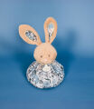  - les petits fûtés - boule lapin bleu  25 cm 