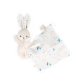  - carré douceur - lapin blanc délicat 17 cm 
