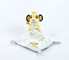  simba lion mouchoir im a king blanc jaune 25 cm 