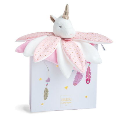  - attrape-rêve pétale licorne rose blanc étoile 