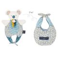  - les petits fûtés - marionnette yoca koala bleu 30 cm 
