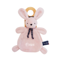  - lapin dorlotin - rose 25 cm 