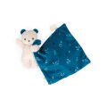  - carré douceur - ours bleu noctambule 17 cm 