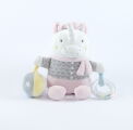  peluche déveil licorne rose gris 