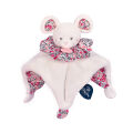  - les petits fûtés - boule souris blanc rose 25 cm 