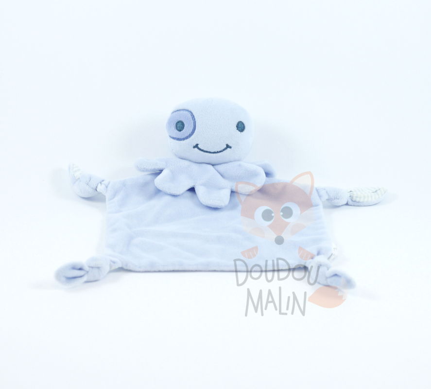 Autre Doudou Plat Pieuvre Bleu Autre Doudou Plat Pieuvre Bleu