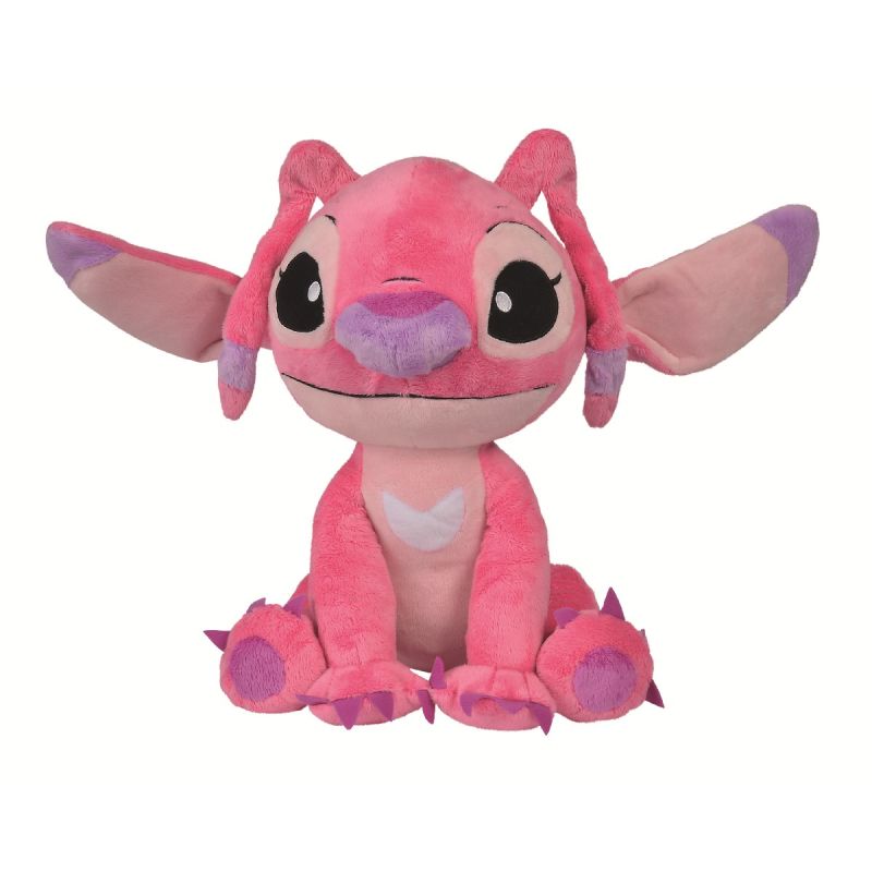 Peluche Angel de Lilo et Stitch mauve rose DISNEY NICOTOY