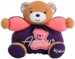 sweet life peluche ours orange violet amour 