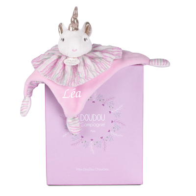  - les chouchoux - licorne rose 22 cm 
