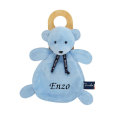  - ours dorlotin - bleu 25 cm 