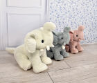  - preppy chic - peluche éléphant gris 35 cm 