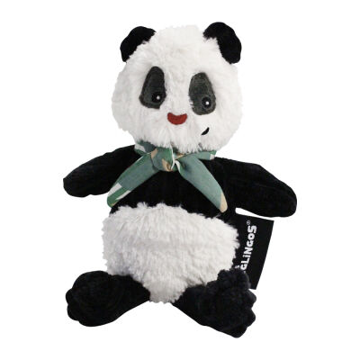 Les déglingos rototos panda peluche simply noir 15 cm 